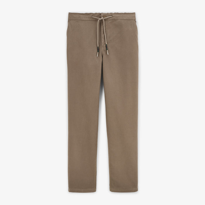 Pantalon 555 taille élastique coupe large shitake en coton homme SERGE BLANCO