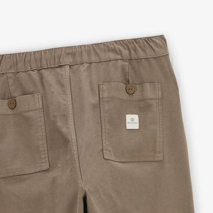 Pantalon 555 taille élastique coupe large shitake en coton homme SERGE BLANCO