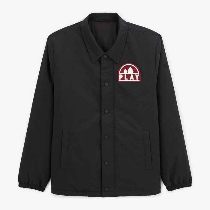 Parka Dan déperlante avec badge brodé noire homme SERGE BLANCO