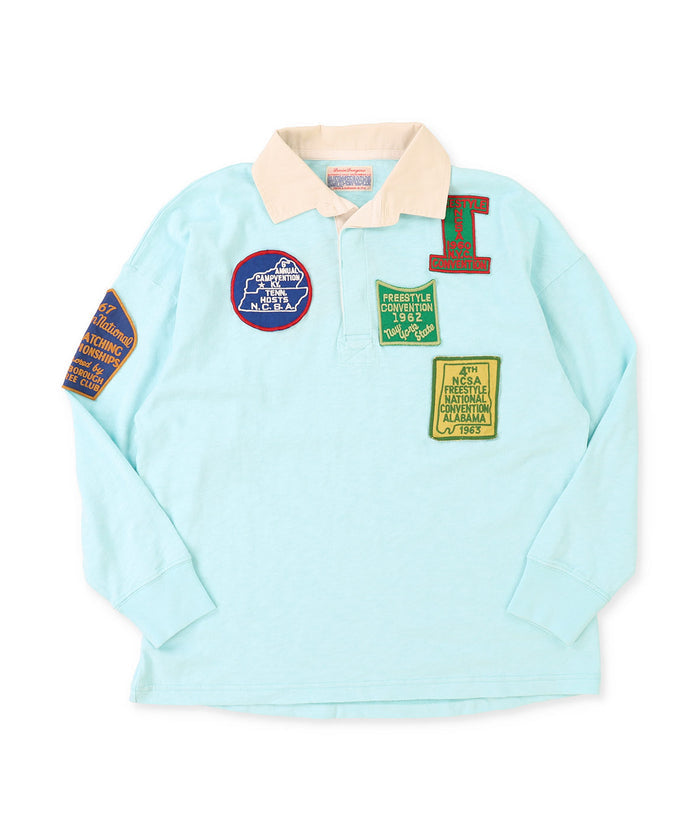 Patch Long Sleeve Rugger Shirt(LADIES)