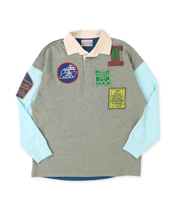 Patch Long Sleeve Rugger Shirt(LADIES)