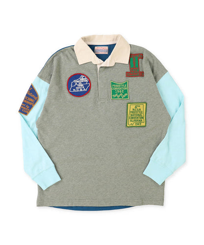 Patch Long Sleeve Rugger Shirt(LADIES)