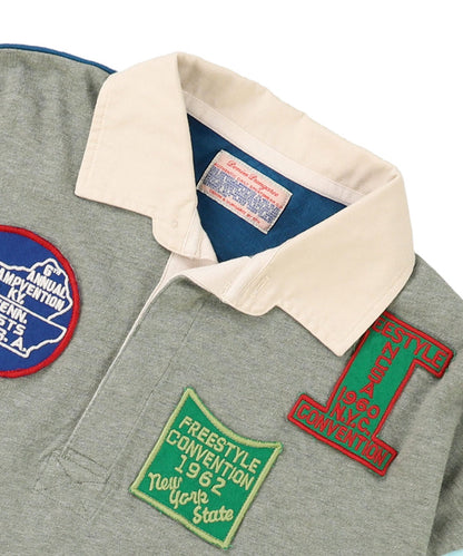 Patch Long Sleeve Rugger Shirt(LADIES)