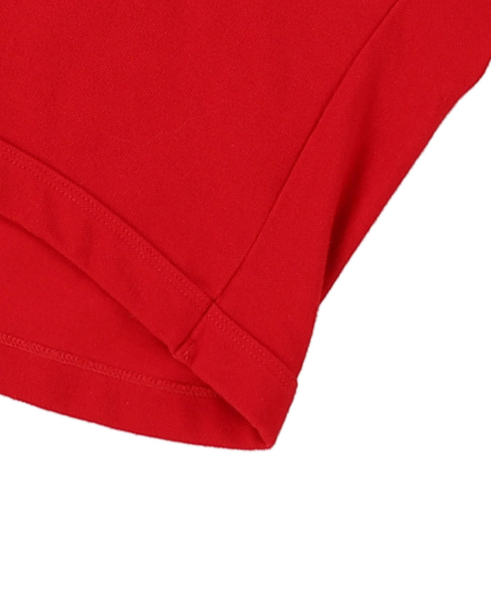 Pique Ruffled Polo Shirt