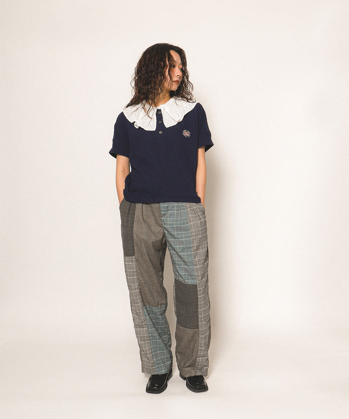 Pique Ruffled Polo Shirt(LADIES)