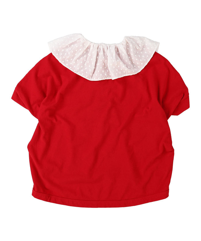 Pique Ruffled Polo Shirt(LADIES)