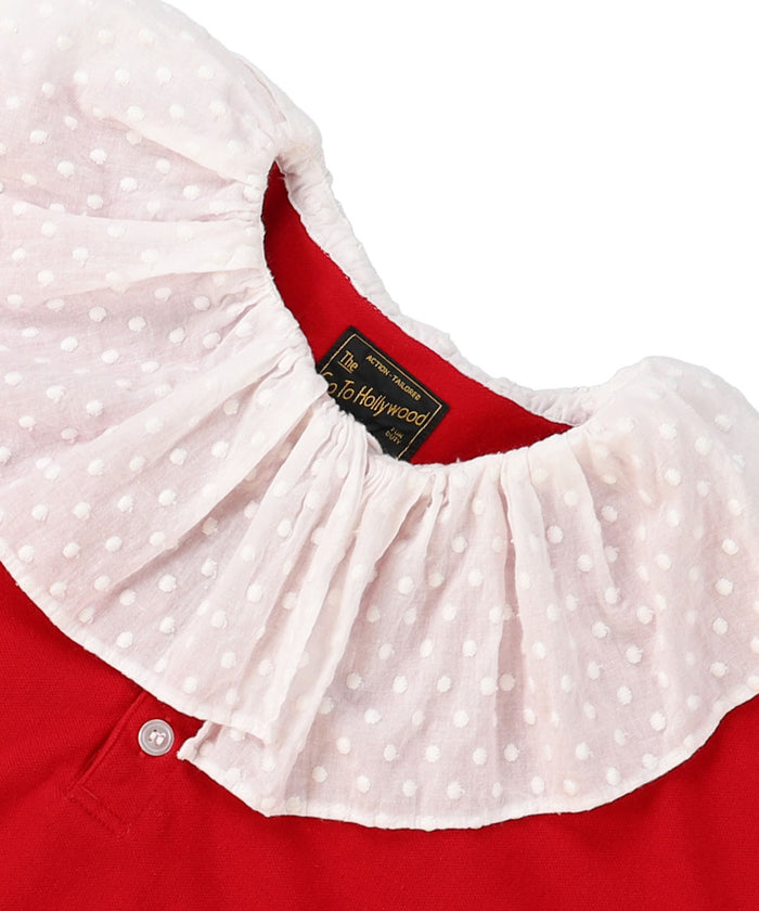 Pique Ruffled Polo Shirt(LADIES)