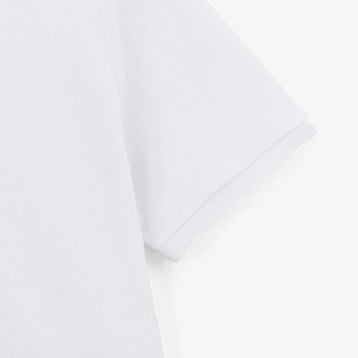 Polo Manches Courtes Piqué Lucas En Coton Blanc Coupe Ample Homme SERGE BLANCO