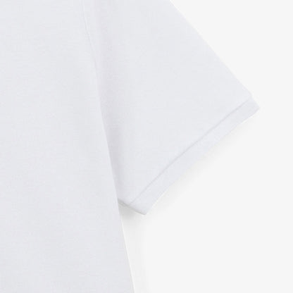 Polo Manches Courtes Piqué Lucas En Coton Blanc Coupe Ample Homme SERGE BLANCO