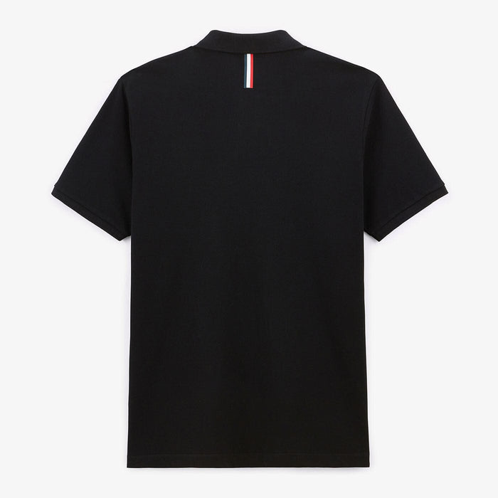 Polo Manches Courtes Piqué Lucas En Coton Noir Coupe Ample Homme SERGE BLANCO