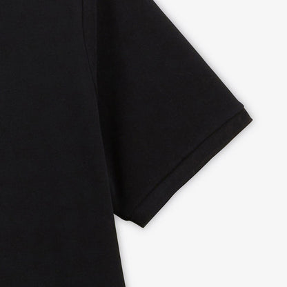 Polo Manches Courtes Piqué Lucas En Coton Noir Coupe Ample Homme SERGE BLANCO