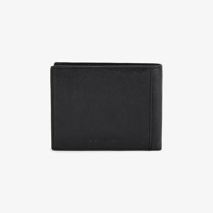 Portefeuille a rabat en cuir avec logo embosse noir homme SERGE BLANCO