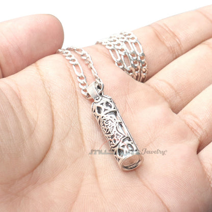 Prophet Sandal Emblem Jawshan Kebir Vial Sterling Silver Pendant