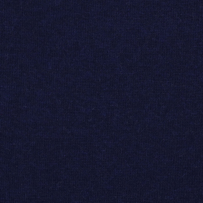 Pull à col rond bleu foncé en laine