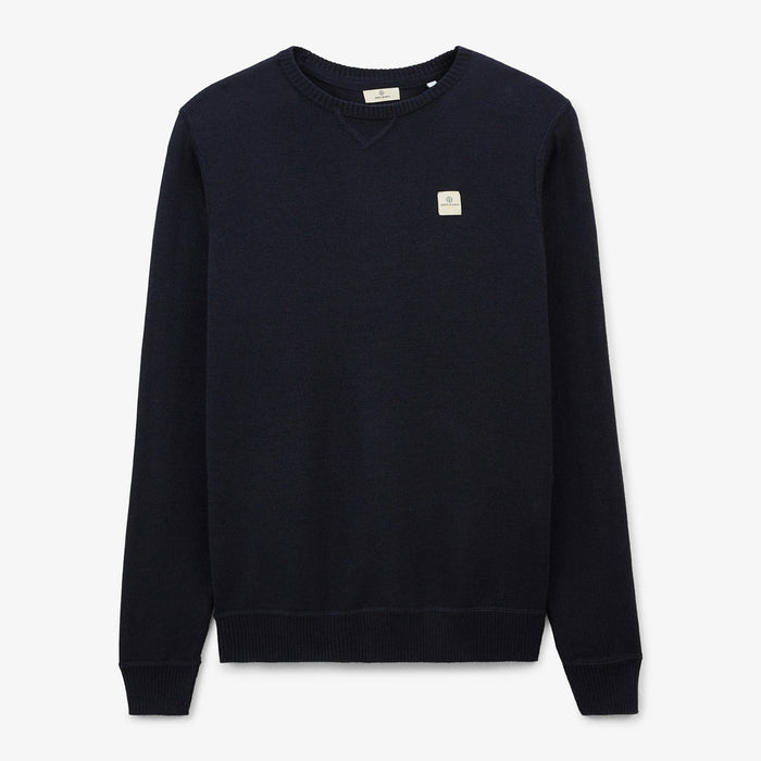 Pull Col Rond Bleu marine Murat PLAY Homme SERGE BLANCO