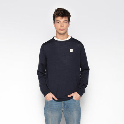 Pull Col Rond Bleu marine Murat PLAY Homme SERGE BLANCO