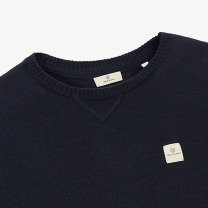 Pull Col Rond Bleu marine Murat PLAY Homme SERGE BLANCO