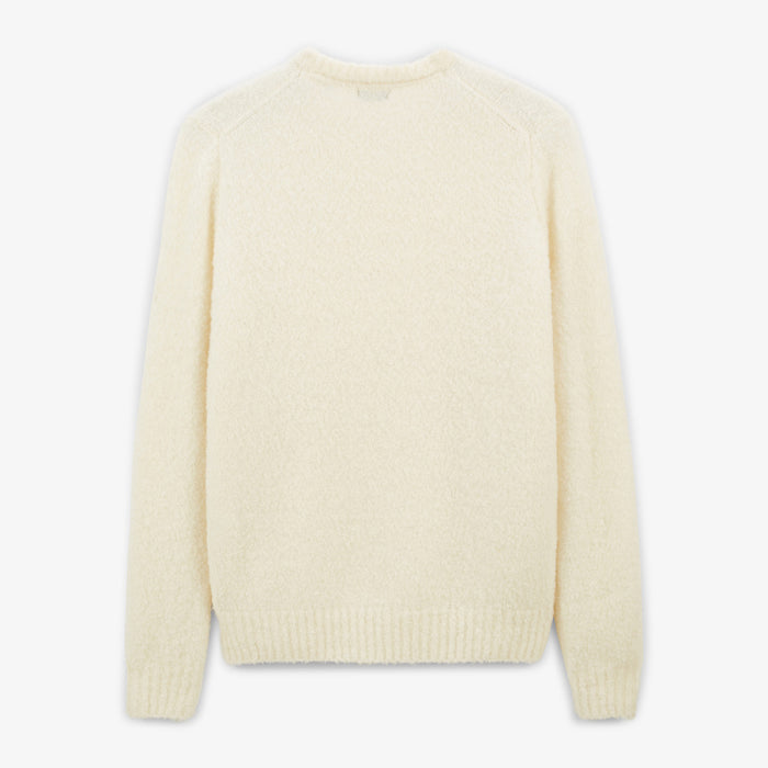 Pull En Laine Bouclette Blanc Ivoire Masao Homme SERGE BLANCO