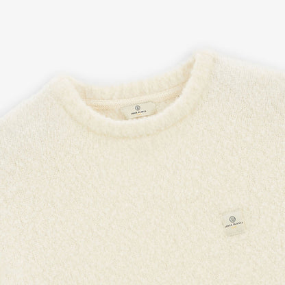 Pull En Laine Bouclette Blanc Ivoire Masao Homme SERGE BLANCO