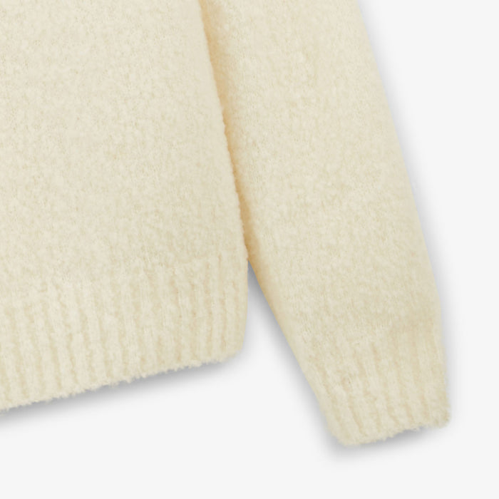 Pull En Laine Bouclette Blanc Ivoire Masao Homme SERGE BLANCO