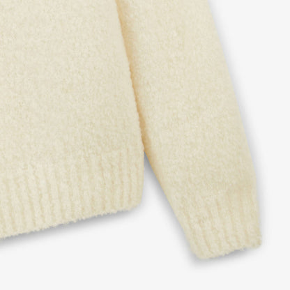 Pull En Laine Bouclette Blanc Ivoire Masao Homme SERGE BLANCO