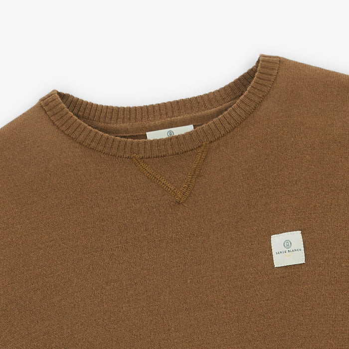Pull Col Rond Marron Noisette Murat PLAY Homme SERGE BLANCO