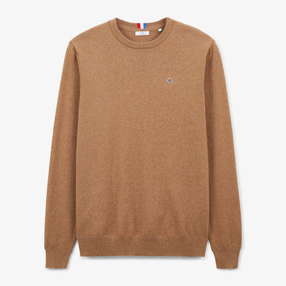 Pull Coton Et Laine Marron Noisette Maximus Homme SERGE BLANCO