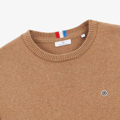 Pull Coton Et Laine Marron Noisette Maximus Homme SERGE BLANCO