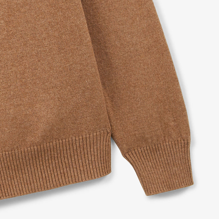 Pull Coton Et Laine Marron Noisette Maximus Homme SERGE BLANCO