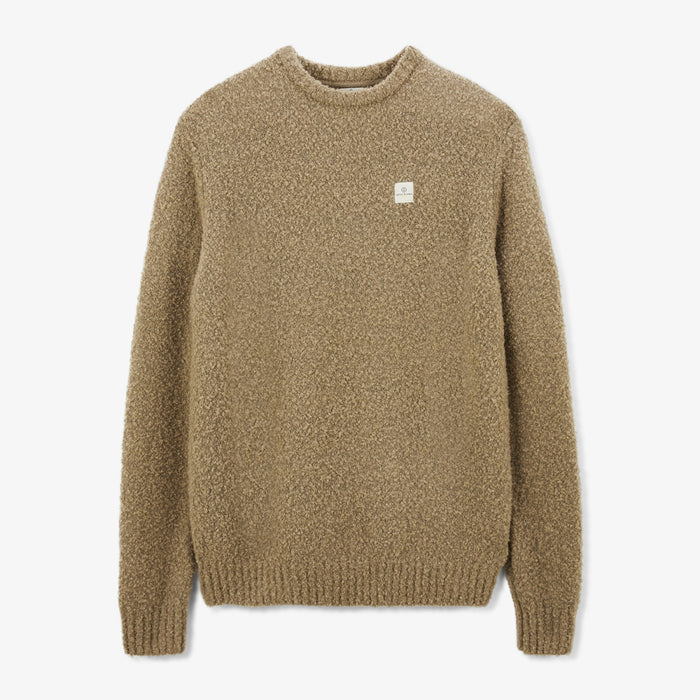 Pull En Laine Bouclette Beige Masao Homme SERGE BLANCO