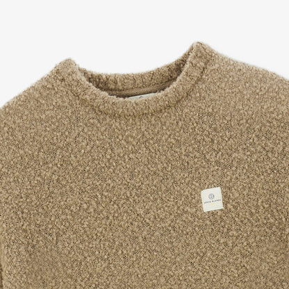 Pull En Laine Bouclette Beige Masao Homme SERGE BLANCO