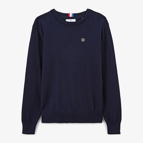 Pull Junior Coton Et Laine Bleu Dark Navy Maximus SERGE BLANCO