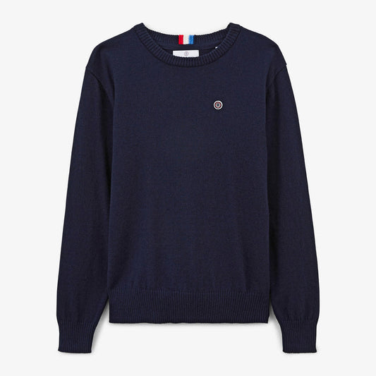 Pull Junior Coton Et Laine Bleu Dark Navy Maximus SERGE BLANCO