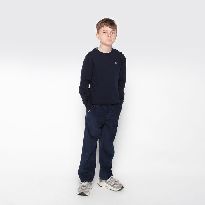 Pull Junior Coton Et Laine Bleu Dark Navy Maximus SERGE BLANCO