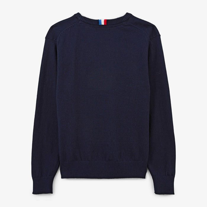 Pull Junior Coton Et Laine Bleu Dark Navy Maximus SERGE BLANCO