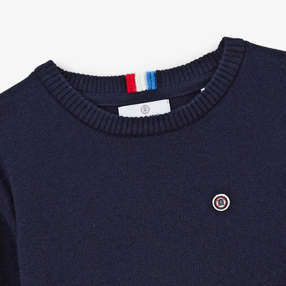 Pull Junior Coton Et Laine Bleu Dark Navy Maximus SERGE BLANCO