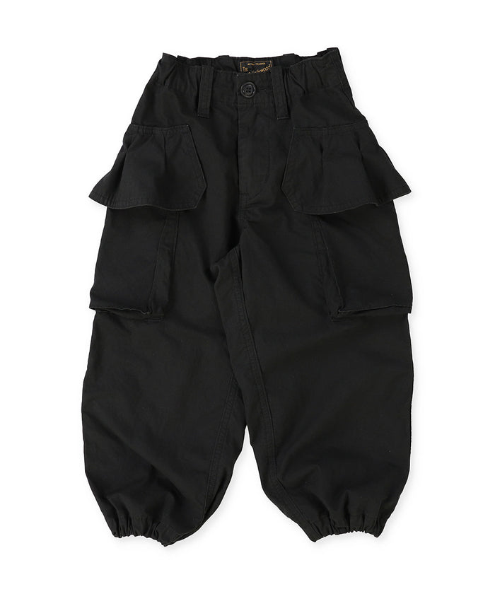 Ruffled Flap Pocket Weather Cloth Pants