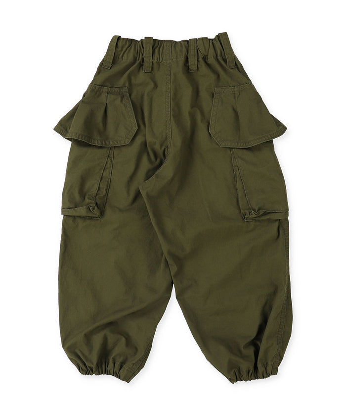 Ruffled Flap Pocket Weather Cloth Pants