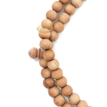 Sandalwood Jerrahi Dhikr Beads Scented Sufi Tasbih 9 mm 11-Bead Markers & Black Tassel