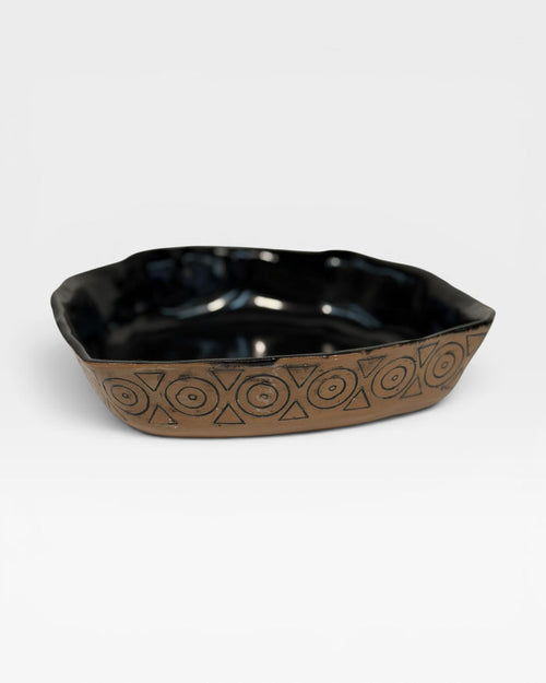 Serving Dish, med - coral