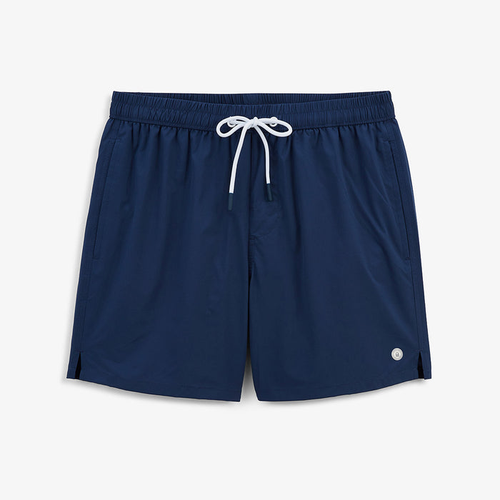 Short de bain uni Nestor bleu opale HOMME SERGE BLANCO