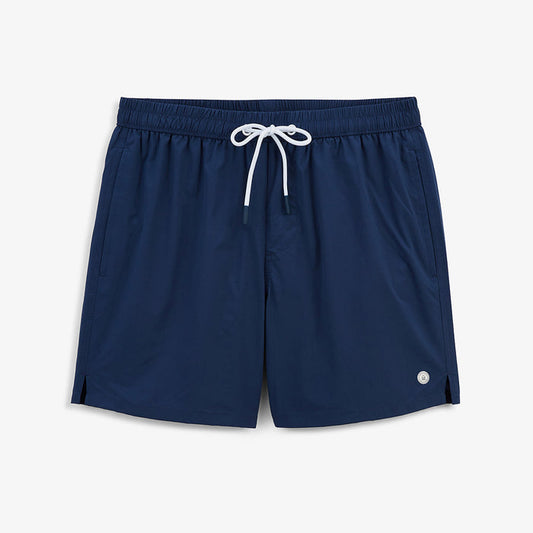 Short de bain uni Nestor bleu opale HOMME SERGE BLANCO