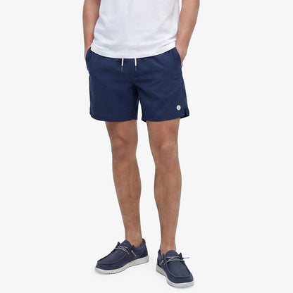 Short de bain uni Nestor bleu opale