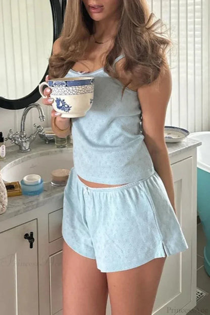 Sleeveless Crop Cami Lounge Set