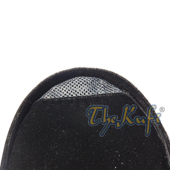 Solid Black Velveteen Peci Songkok Hats Kufi (10 cm Tall)