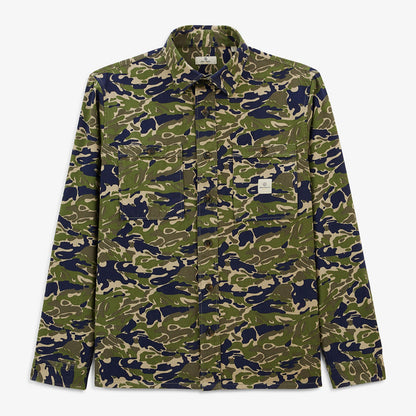 Chemise Manches Longues En Coton Motif Camouflage Deux Poches Poitrine Clovis Homme SERGE BLANCO