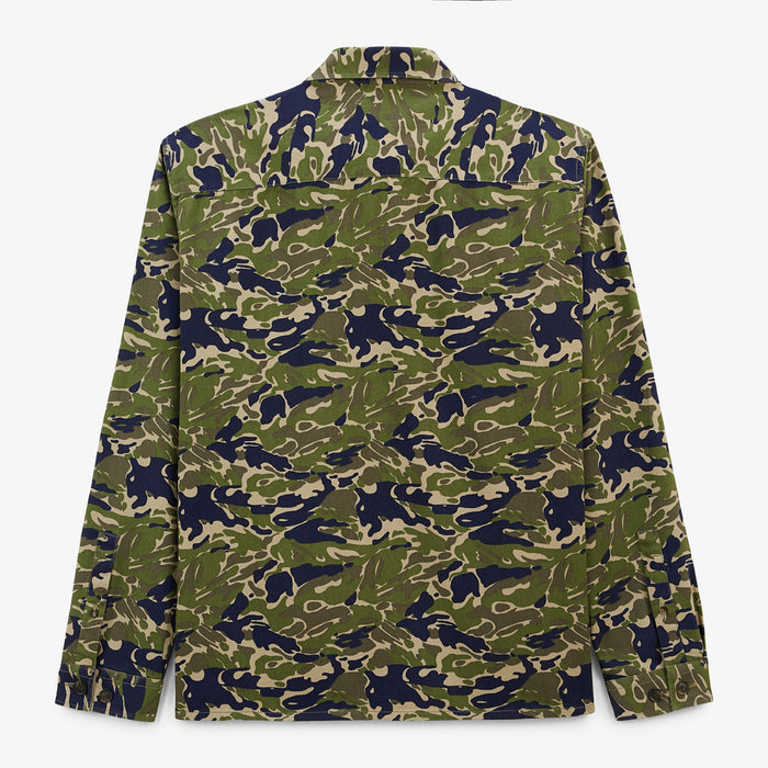 Chemise Manches Longues En Coton Motif Camouflage Deux Poches Poitrine Clovis Homme SERGE BLANCO