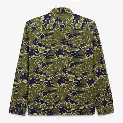 Chemise Manches Longues En Coton Motif Camouflage Deux Poches Poitrine Clovis Homme SERGE BLANCO