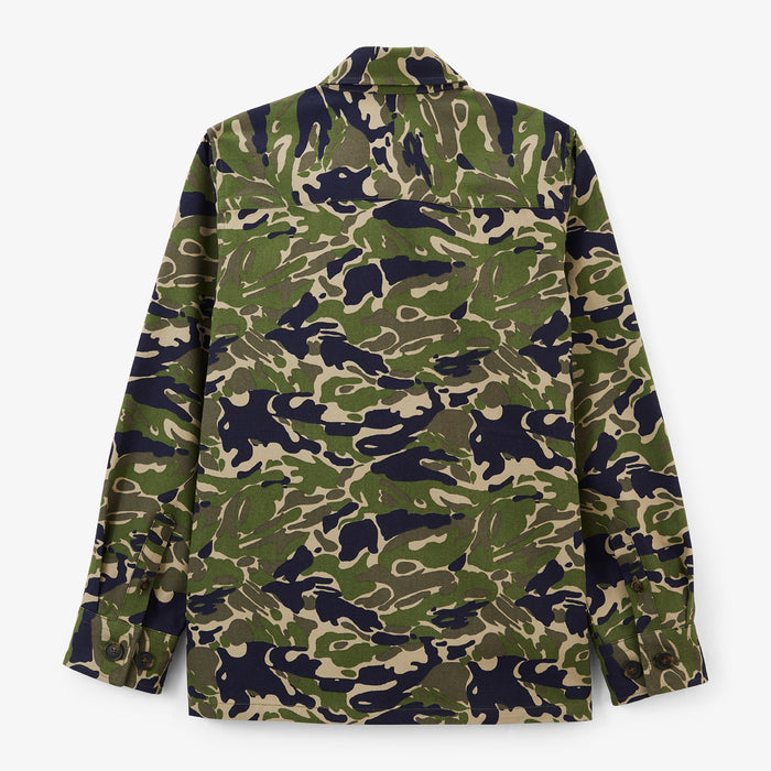 Chemise Manches Longues En Coton Motif Camouflage Deux Poches Poitrine Clovis Junior SERGE BLANCO