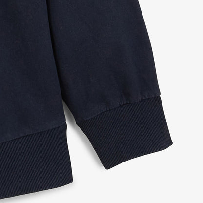 Sweat col rond Archives Teinture Old en Coton Bleu Marine Homme SERGE BLANCO